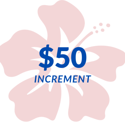$50 Increment